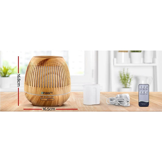 Devanti Aromatherapy Diffuser Aroma Essential Oils Air Humidifier LED