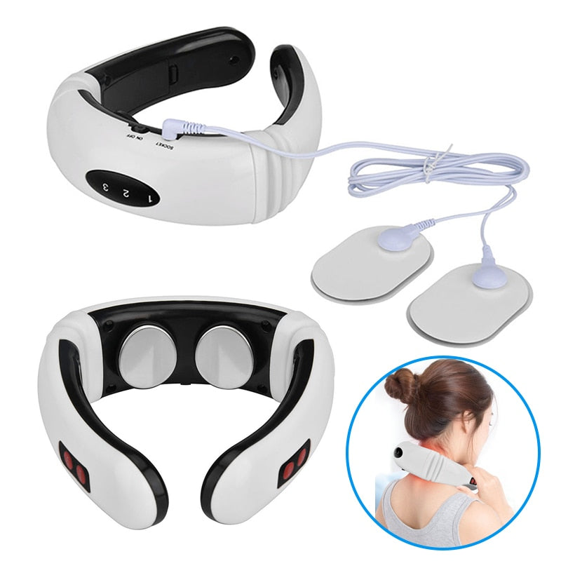 Electric Pulse Back and Neck Massager with Infrared Heating