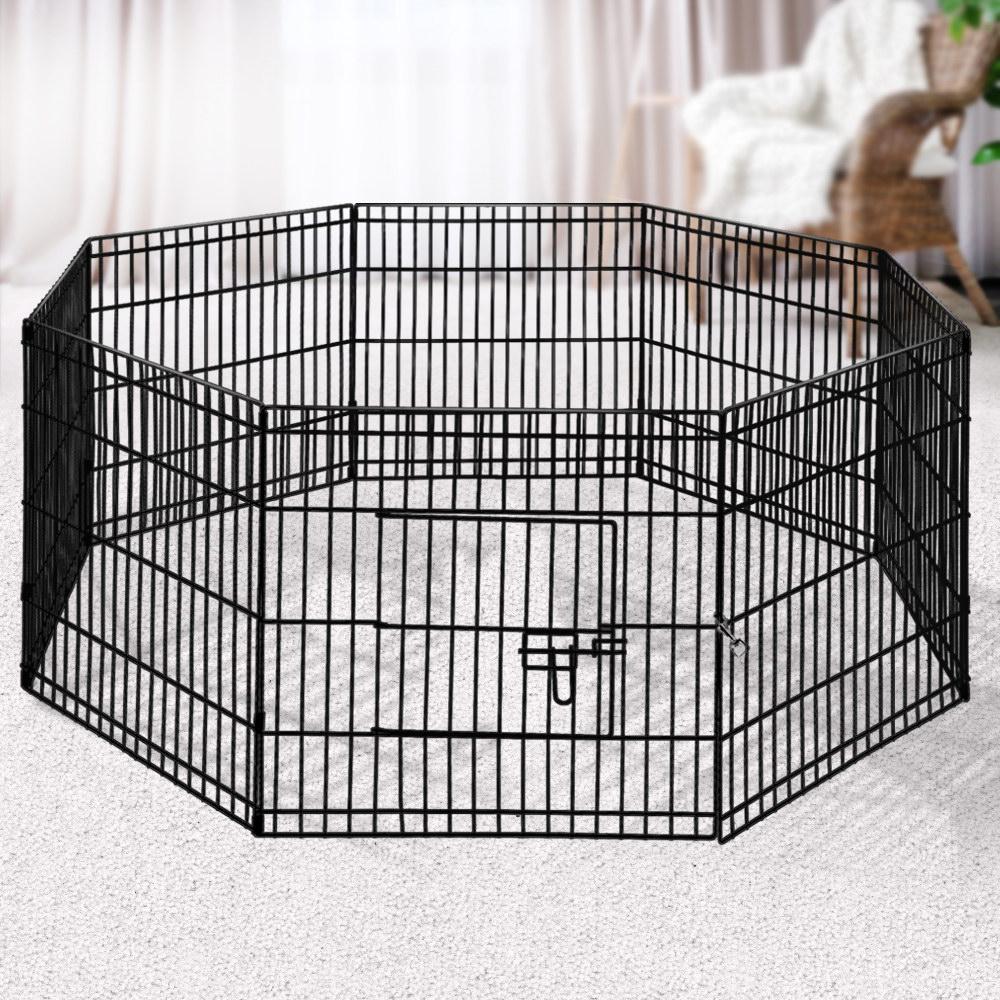 i.Pet Pet Dog Playpen 24" 8 Panel Puppy Enclosure Fence