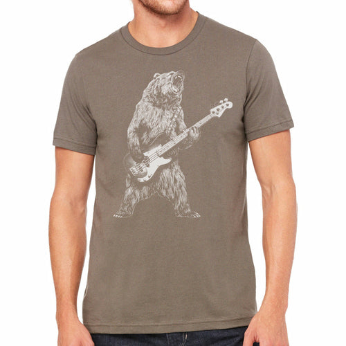 Bear Playing Bass Guitar T-shirt