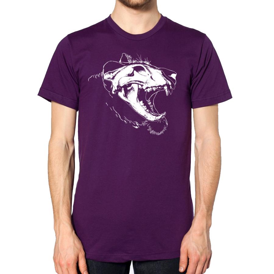 Lion skull Tee- Victoria's Orchid