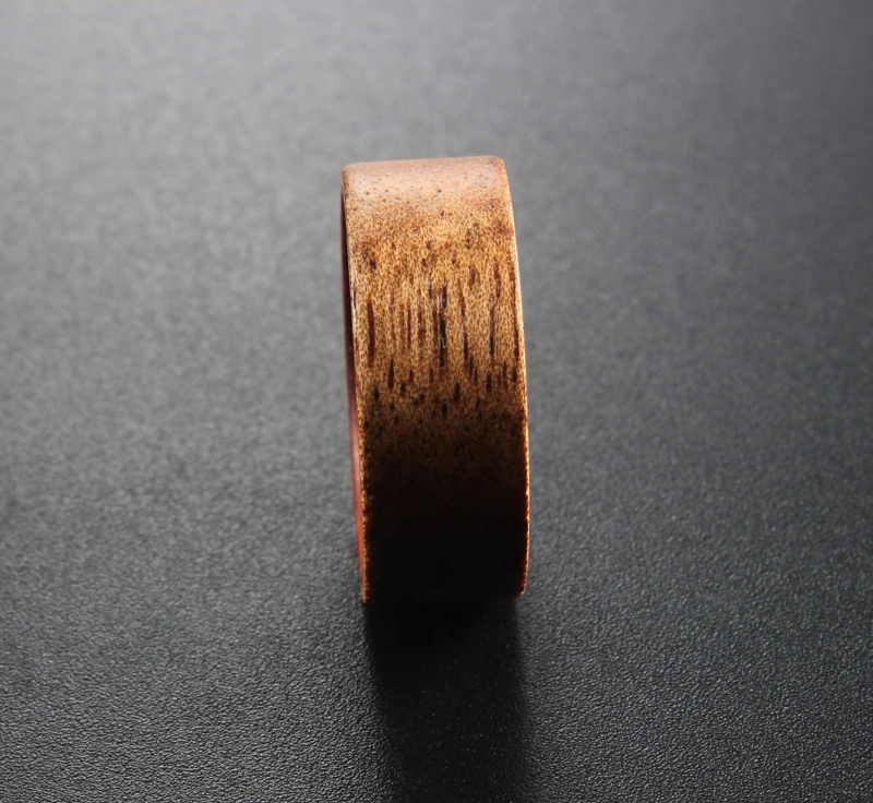 Koa Wood and Brazilian Rosewood Ring- Victoria's Orchid