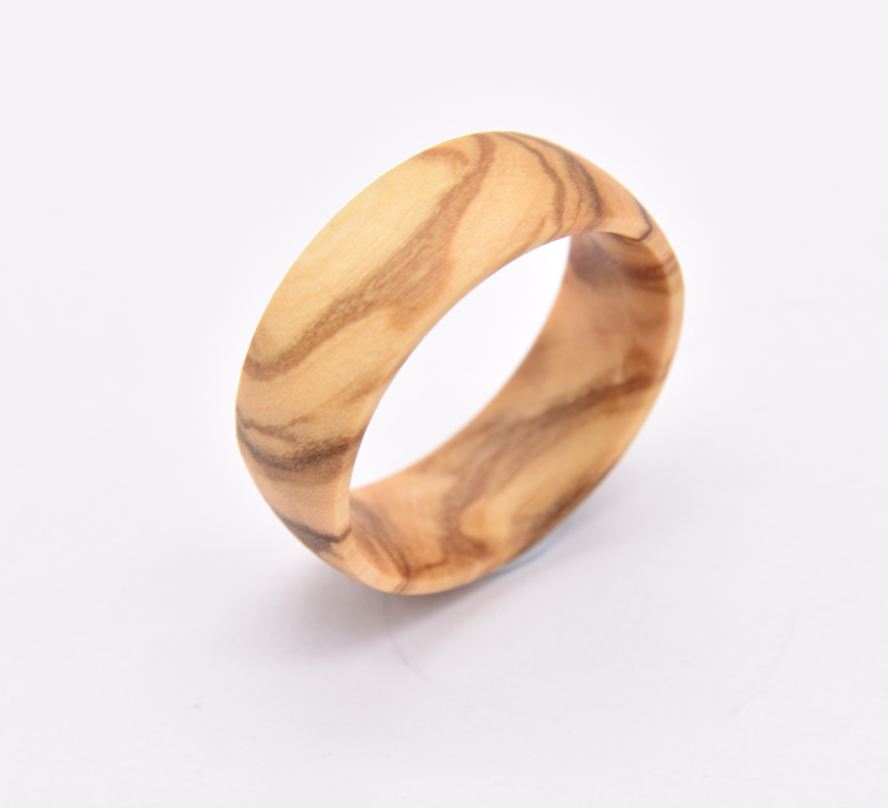 Natural Olive Wood Ring- Victoria's Orchid