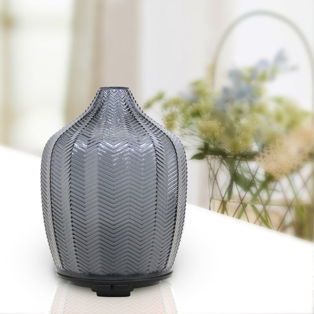 Glass Aroma Diffuser,Grey- Victoria's Orchid