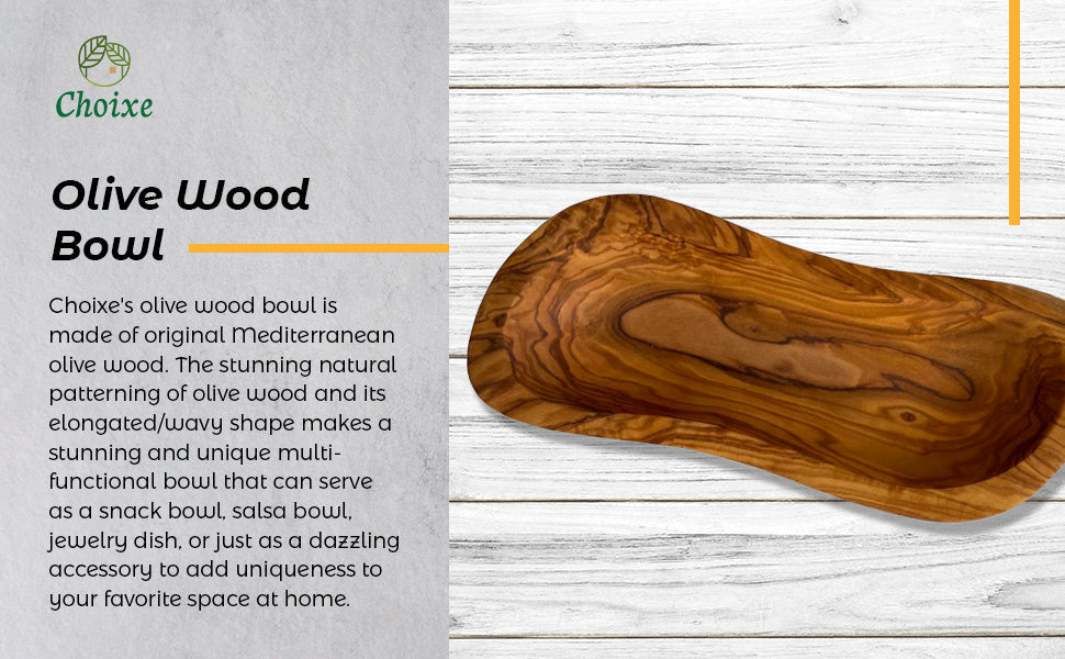 Mediterranean Olive Wood Bowl- Victoria's Orchid