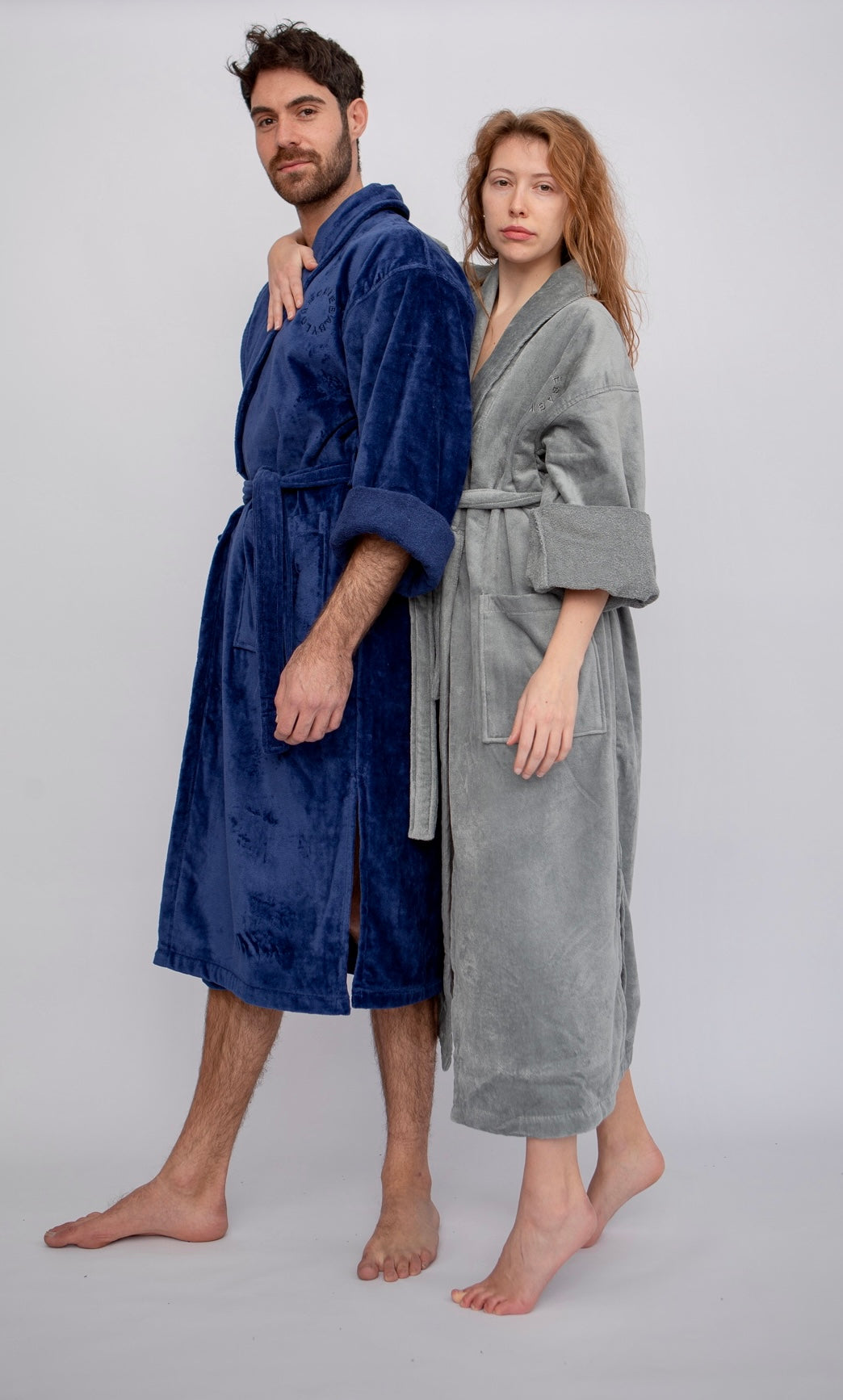 House Babylon BATHROBE | Grey - S/M- Victoria's Orchid